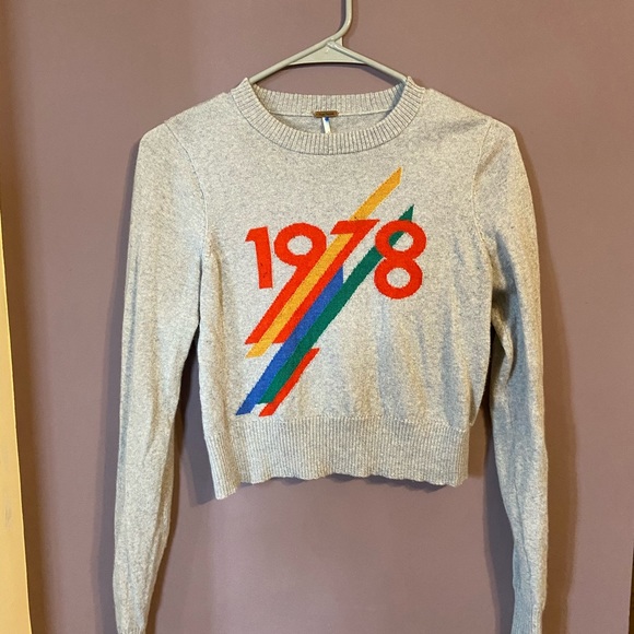 Free people Fearless Crew 100% merino wool sweater - Picture 2 of 7